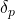 \delta_p