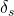 \delta_s